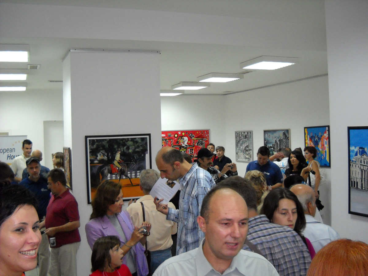 Otvaranje izložbe slika, European house, Niš, avgust 2009.