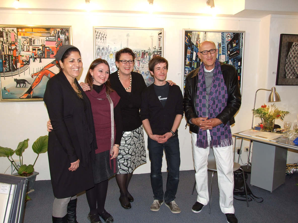 Otvaranje izložbe slika, Marziart International Galerie, Hamburg, april, 2011.